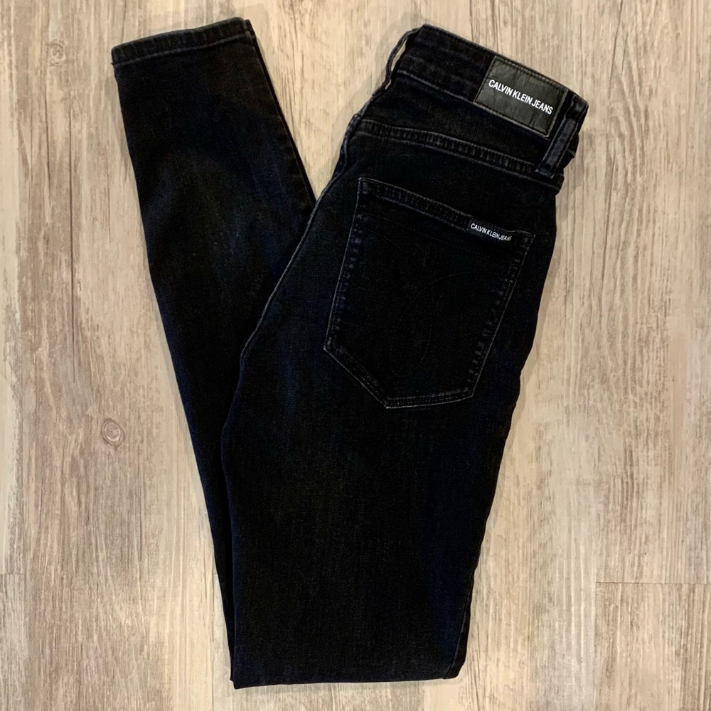 Calvin Klein high rise skinny jeans 25x30